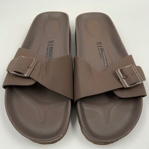 Birkenstock Brown Slide Sandals